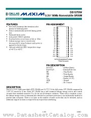 DS1270W datasheet pdf MAXIM - Dallas Semiconductor