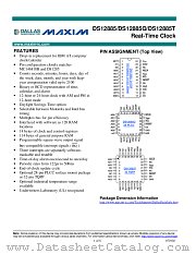 DS12885Q datasheet pdf MAXIM - Dallas Semiconductor