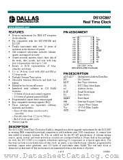 DS12C887 datasheet pdf MAXIM - Dallas Semiconductor