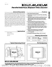 DS1318 datasheet pdf MAXIM - Dallas Semiconductor
