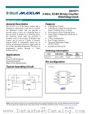 DS1371 datasheet pdf MAXIM - Dallas Semiconductor