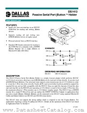 DS1413 datasheet pdf MAXIM - Dallas Semiconductor