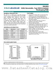 DS1553 datasheet pdf MAXIM - Dallas Semiconductor