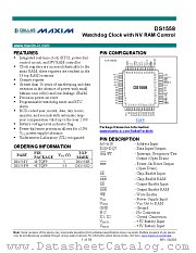 DS1558Y datasheet pdf MAXIM - Dallas Semiconductor