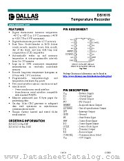 DS1615 datasheet pdf MAXIM - Dallas Semiconductor