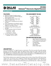 DS1669 datasheet pdf MAXIM - Dallas Semiconductor