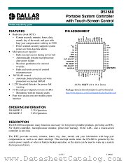DS1680 datasheet pdf MAXIM - Dallas Semiconductor