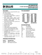 DS1688 datasheet pdf MAXIM - Dallas Semiconductor