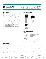 DS1813 datasheet pdf MAXIM - Dallas Semiconductor