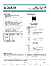 DS1819B datasheet pdf MAXIM - Dallas Semiconductor