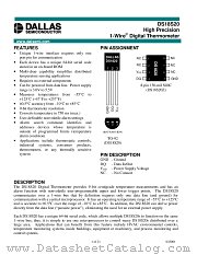 DS1820 datasheet pdf MAXIM - Dallas Semiconductor