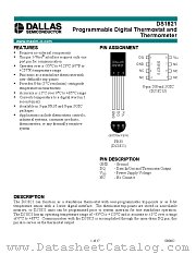 DS1821 datasheet pdf MAXIM - Dallas Semiconductor