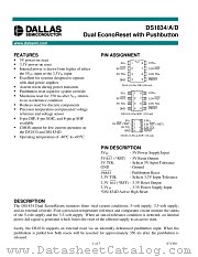 DS1834A datasheet pdf MAXIM - Dallas Semiconductor