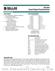 DS1844 datasheet pdf MAXIM - Dallas Semiconductor