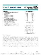 DS1847 datasheet pdf MAXIM - Dallas Semiconductor
