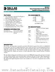 DS1851 datasheet pdf MAXIM - Dallas Semiconductor