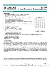 DS1852 datasheet pdf MAXIM - Dallas Semiconductor