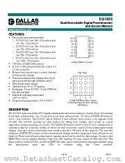 DS1855 datasheet pdf MAXIM - Dallas Semiconductor