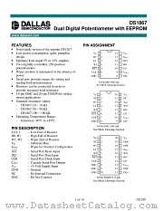 DS1867 datasheet pdf MAXIM - Dallas Semiconductor