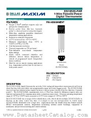 DS18S20-PAR datasheet pdf MAXIM - Dallas Semiconductor