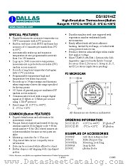 DS1921H datasheet pdf MAXIM - Dallas Semiconductor