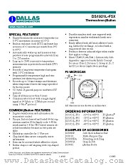 DS1921L-F5X datasheet pdf MAXIM - Dallas Semiconductor