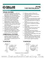 DS1982-F5 datasheet pdf MAXIM - Dallas Semiconductor