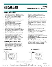 DS1986-F3 datasheet pdf MAXIM - Dallas Semiconductor