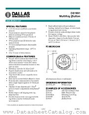 DS1991 datasheet pdf MAXIM - Dallas Semiconductor