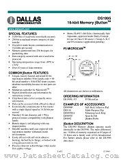 DS1995 datasheet pdf MAXIM - Dallas Semiconductor