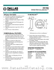 DS1996 datasheet pdf MAXIM - Dallas Semiconductor