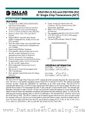 DS21554 datasheet pdf MAXIM - Dallas Semiconductor