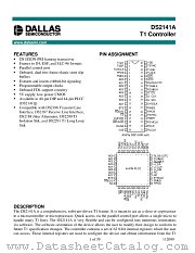 DS2141A datasheet pdf MAXIM - Dallas Semiconductor