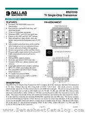 DS2151Q datasheet pdf MAXIM - Dallas Semiconductor