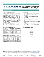 DS21602 datasheet pdf MAXIM - Dallas Semiconductor
