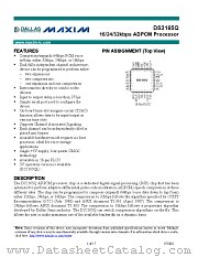 DS2165Q datasheet pdf MAXIM - Dallas Semiconductor