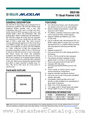 DS2196 datasheet pdf MAXIM - Dallas Semiconductor
