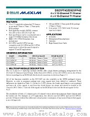 DS21FT42 datasheet pdf MAXIM - Dallas Semiconductor