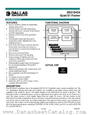 DS21Q43A datasheet pdf MAXIM - Dallas Semiconductor