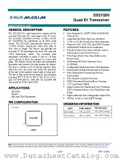 DS21Q50 datasheet pdf MAXIM - Dallas Semiconductor