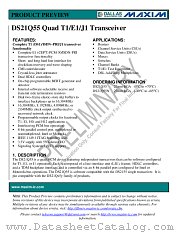 DS21Q55N datasheet pdf MAXIM - Dallas Semiconductor
