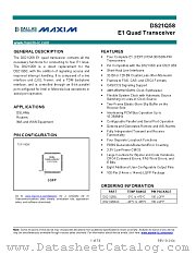 DS21Q58 datasheet pdf MAXIM - Dallas Semiconductor