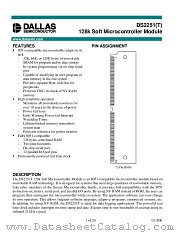 DS2251T datasheet pdf MAXIM - Dallas Semiconductor