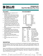 DS2404S-C01 datasheet pdf MAXIM - Dallas Semiconductor