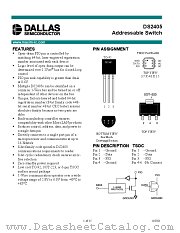 DS2405 datasheet pdf MAXIM - Dallas Semiconductor