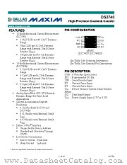 DS2740 datasheet pdf MAXIM - Dallas Semiconductor