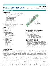 DS2751K datasheet pdf MAXIM - Dallas Semiconductor