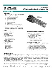 DS2760K datasheet pdf MAXIM - Dallas Semiconductor