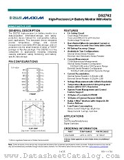 DS2762 datasheet pdf MAXIM - Dallas Semiconductor