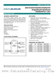 DS3151 datasheet pdf MAXIM - Dallas Semiconductor